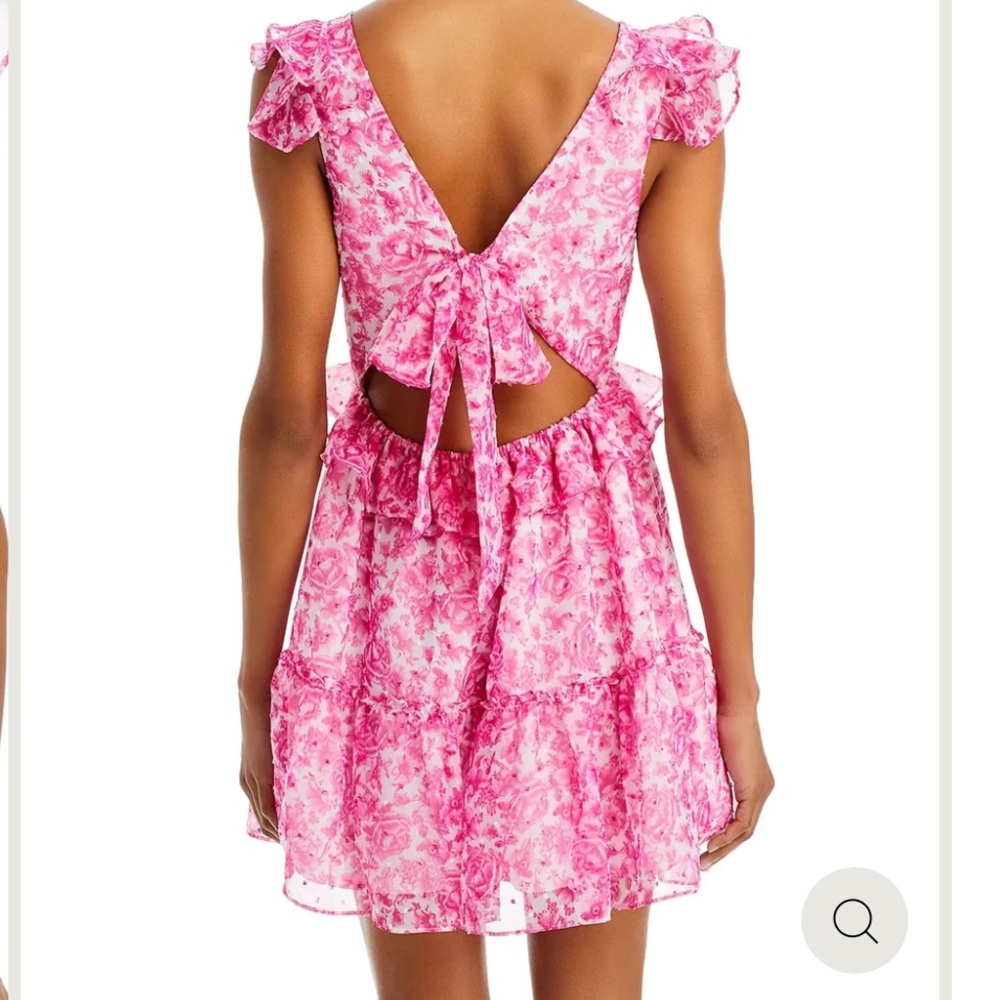 AQUA FLORAL RUFFLE TRIM MINI DRESS
Size XSmall - Picture 5 of 13